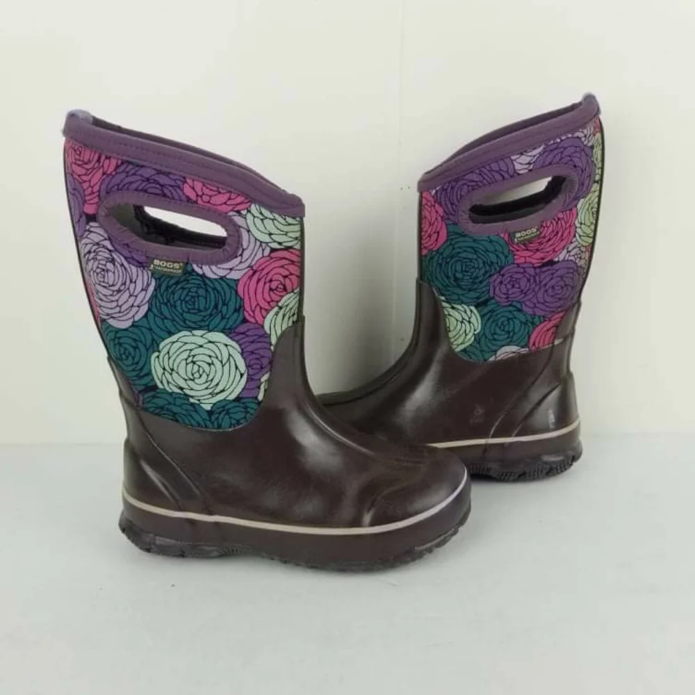 Bogs 71993 Classic Rosey  Multicolor, 100% waterproof wellington boots size 13